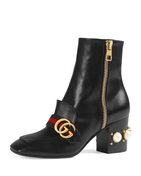 gucci peyton logo boots|gucci designer ankle boots.